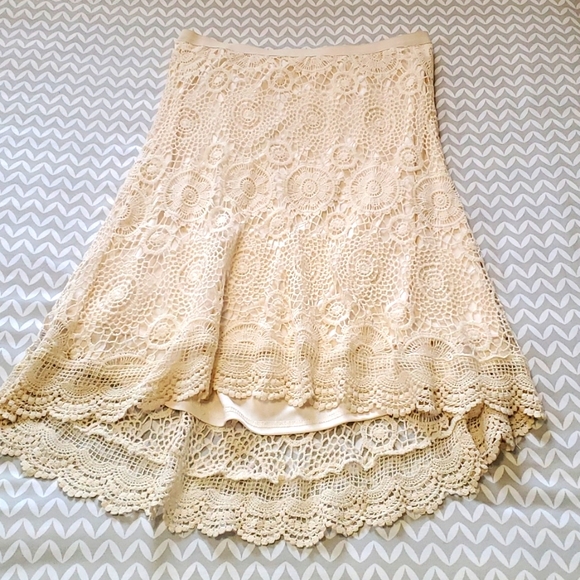 Dresses & Skirts - Cottagecore Boho Hippie Crocheted Skirt